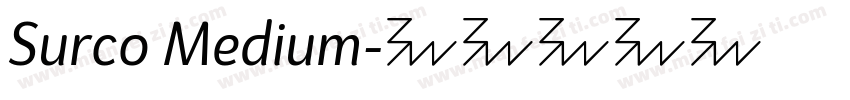 Surco Medium字体转换